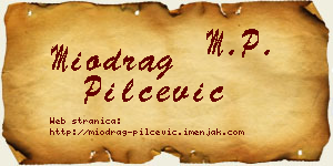 Miodrag Pilčević vizit kartica